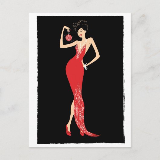 シックな装飾ポストカード ポストカード (正面)