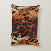 シックな西ブラウンコウィド アクセントクッション (裏面(縦))