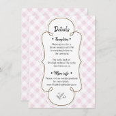 シックな詳細結婚ズ 招待状 (正面/裏面)