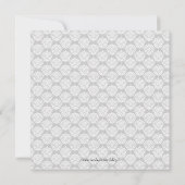 シックな警官のバッジのダマスク織の性は明らかにします 招待状 (裏面)