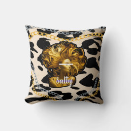 シックな豪華な野生の塩辛い女の子デイギフトガーリー クッション