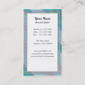 シックな買物客、個人的な買物客の名刺 名刺 (裏面)