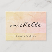 シックな質感とキュラッシブ文字 名刺 (正面)