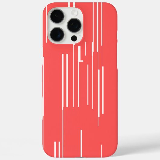 シックな赤いケース：ミニマ鮮やかリズム Case-Mate iPhoneケース (裏面)