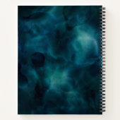 シックな赤いピンクのグレーの抽象芸術幾何学的 ノートブック (裏面)