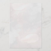 シックな赤いピンクのフローラとフェイク金ゴールド結婚式プログラム プログラム (裏面)