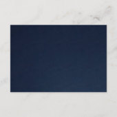 シックな赤いローズ牡丹フローラ水の色の結婚式RSVP エンクロージャーカード (裏面)