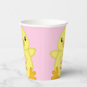 シックな赤ちゃんシャワーピンク 紙コップ (右)