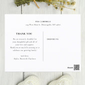 シックな赤ちゃんシャワーArchありがとう写真 ポストカード