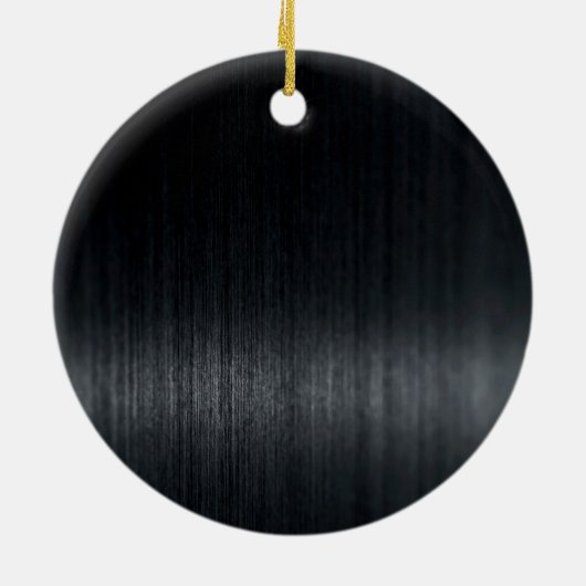 シックな赤の黒いグリッターは任意の年齢の誕生日を乾燥 セラミックオーナメント (裏面)