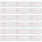 シックな赤面ピンクブラシ仕上げウォーターカラーゲストアドレス シール (正面)