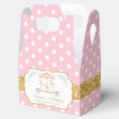 シックな赤面フローラルカルーセル1st誕生日ありがとう フェイバーボックス (オープン)