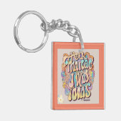 「シックな足跡」 キーホルダー (正面左)