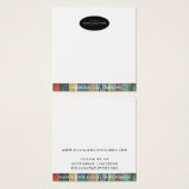 シックな追加ロゴのスタッドイヤリングディスプレイカード (正面&裏面)