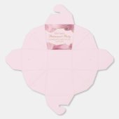 シックな退職パーティーピンク金ゴールドアゲートカスタムト フェイバーボックス (見開き)