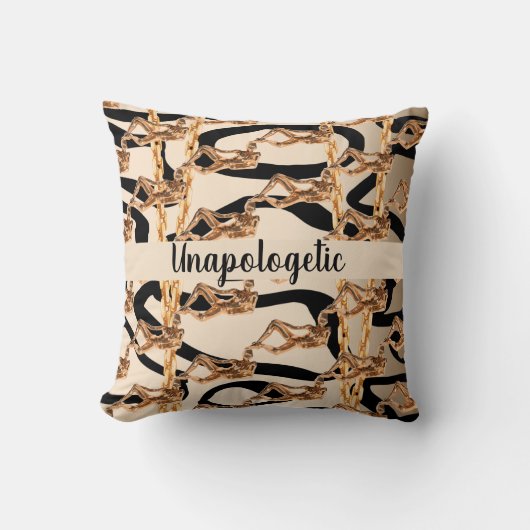 シックな野生の申し訳なさそうな豪華なデイギフトガーリー クッション (正面)