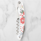 シックな野生花の民芸 ソムリエナイフ (正面)