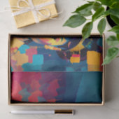 シックな金の箔の女カラフル性インパストオイルペインティング 薄葉紙 (ギフト)