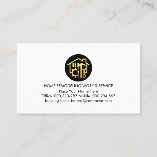 シックな金ゴールドの手作りツールを木に 名刺