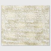 シックな金ゴールドの紙吹雪 ラッピングペーパー (フラット)