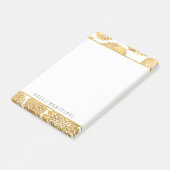 シックな金ゴールドの花 ポストイット (アングル)