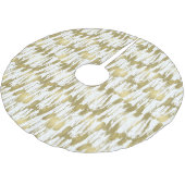 シックな金ゴールドの魅力の抽象芸術 ブラッシュドポリエステルツリースカート (アングル)