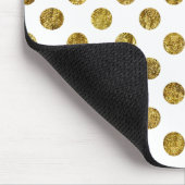 シックな金ゴールドの魅力の点 マウスパッド (コーナー)