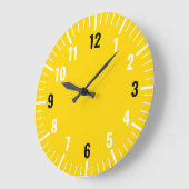 シックな金ゴールドアナログ時計と数字 ラージ壁時計 (傾斜)