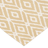 シックな金ゴールドイカットトバルダイヤモンドパターン ショートテーブルランナー (コーナー)