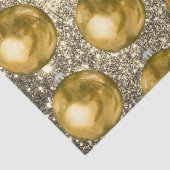 シックな金ゴールドクリスマスボールシルバースプレー 薄葉紙 (詳細)