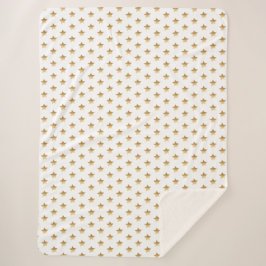 シックな金ゴールドグラデーションスター シェルパブランケット