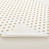 シックな金ゴールドグラデーションスター シェルパブランケット (3/4)