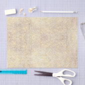 シックな金ゴールドグリッタースパークルスパターンデクページ 薄葉紙 (クラフト)