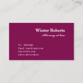 シックな金ゴールドグリッターバラ大理石弁護士名刺 名刺 (裏面)