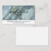 シックな金ゴールドグリッターマーブル名刺 名刺 (正面/裏面)