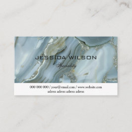 シックな金ゴールドグリッターマーブル名刺 名刺