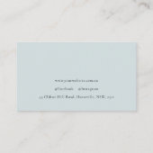 シックな金ゴールドダスキーブルースターフィッシュウォーターカラーコースト 名刺 (裏面)