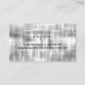 シックな金ゴールドブラウンドリッピンググリッターモノグラム 名刺 (裏面)