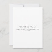 シックな金ゴールドブラシスクリプトとフルブリードフォト サンキューカード (裏面)