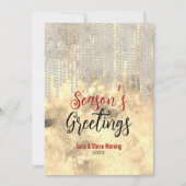 シックな金ゴールドラインストーンはクリスマスの新年をドリップ (正面)