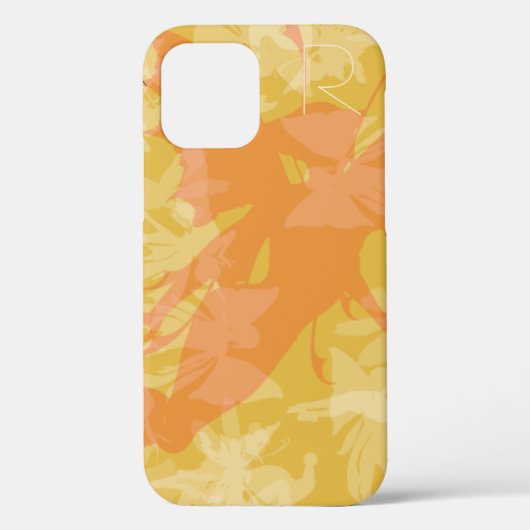 シックな金ゴールド妖精モノグラムケースメイトiPhoneケース Case-Mate iPhoneケース (裏面)