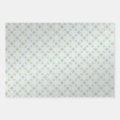 シックな金ゴールド幾何学的 ラッピングペーパーシート (正面3)