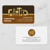 シックな金ゴールド手作り縁ど用具 名刺 (正面/裏面)