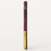 シックな金ゴールド水玉模様、ブルゴーニュのゴールデンリボン Case-Mate iPhoneケース (裏面/左)