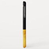 シックな金ゴールド水玉模様、黒のゴールデンリボン Case-Mate iPhoneケース (裏面/左)