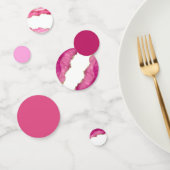 シックな金ゴールド&ピンクアゲテ結婚ストーンズテーブルデコル コンフェッティ (グループ)