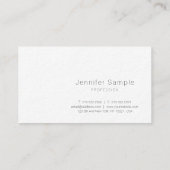 シックな銀製の一見のモダンのお洒落なデザインの贅沢のサロン 名刺 (裏面)