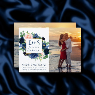 シックな開花   Romantic Navy Blueと赤面2の写真 セーブザデート