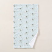 シックな青いトンハエの夢 バスタオルセット (ハンドタオル)