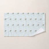 シックな青いトンハエの夢 バスタオルセット (ハンドタオル)